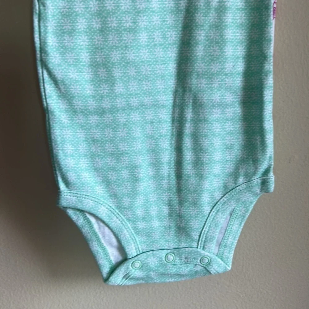CARTER’s LITTLE BABY BASICS BODYSUIT GIRLS RUFFLE SIZE 6 months New with tags